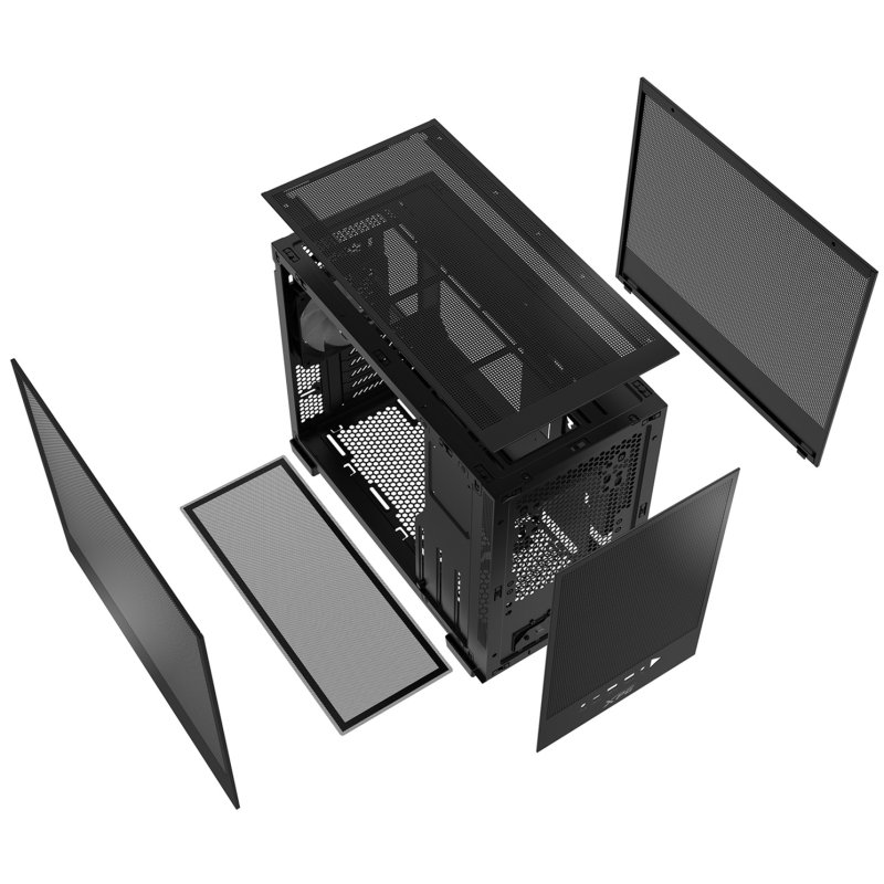 Adata XPG VALOR MESH NANO / Micro ATX / Černá - obrázek č. 3
