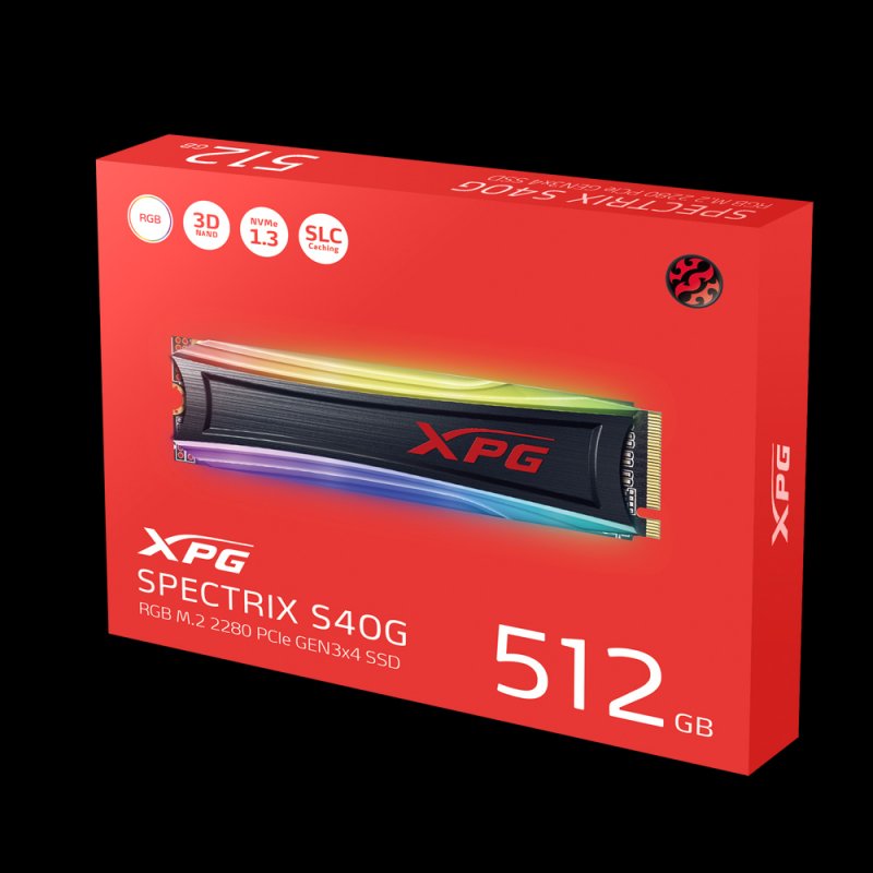 ADATA XPG SPECTRIX S40G/ 512GB/ SSD/ M.2 NVMe/ RGB/ 5R - obrázek č. 1