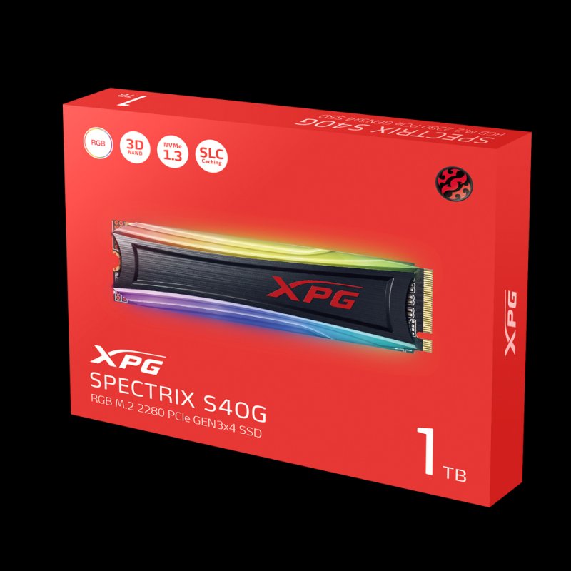 ADATA XPG SPECTRIX S40G/ 1TB/ SSD/ M.2 NVMe/ RGB/ 5R - obrázek č. 1
