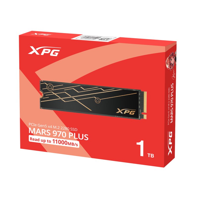 ADATA MARS 970 PLUS / 1TB / SSD / M.2 NVMe / Černá / Heatsink - obrázek č. 1