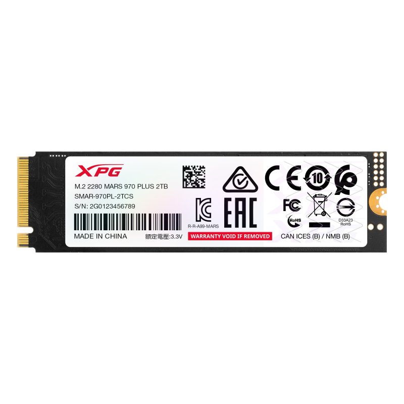 ADATA MARS 970 PLUS / 2TB / SSD / M.2 NVMe / Černá / Heatsink - obrázek č. 1