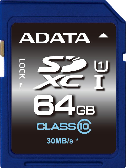 ADATA SDXC 64GB UHS-I Premier,Class 10 - obrázek produktu