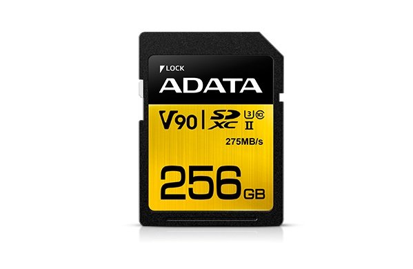 ADATA SDXC 256GB UHS-II U3 (275/ 155MB) - obrázek produktu