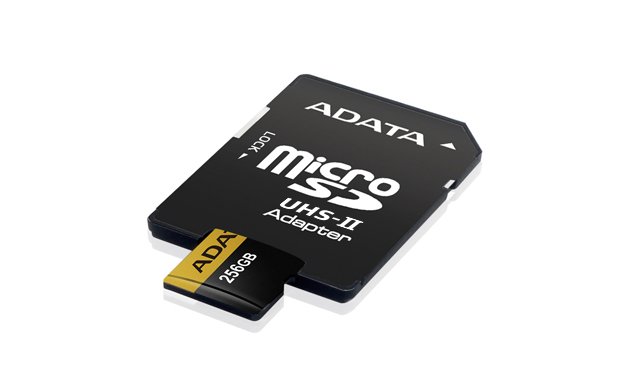 Adata/ micro SDXC/ 256GB/ 275MBps/ UHS-II U3 /  Class 10/ + Adaptér - obrázek č. 2