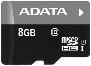 ADATA 8GB MicroSDHC Premier,class 10,with Adapter - obrázek produktu