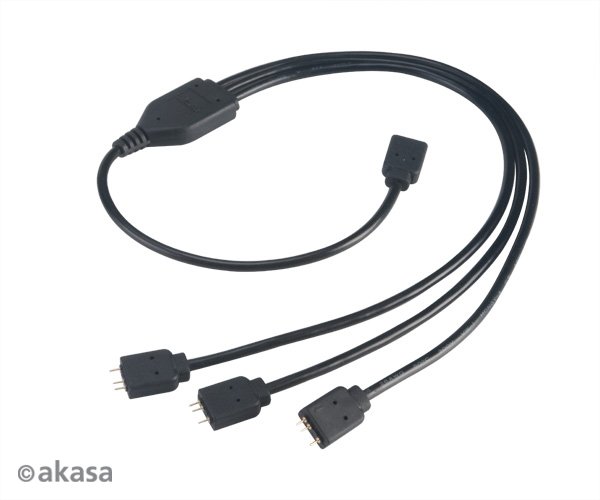 AKASA - RGB LED kabel-splitter adresovatelný 50 cm - obrázek produktu