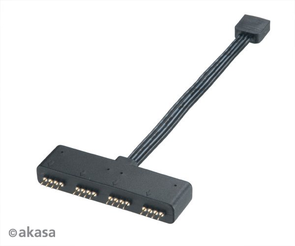 AKASA - RGB LED splitter, 4-pin - obrázek produktu