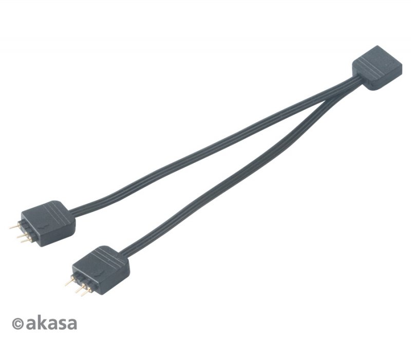 AKASA - aRGB LED splitter, 3-pin 2 ks - obrázek produktu