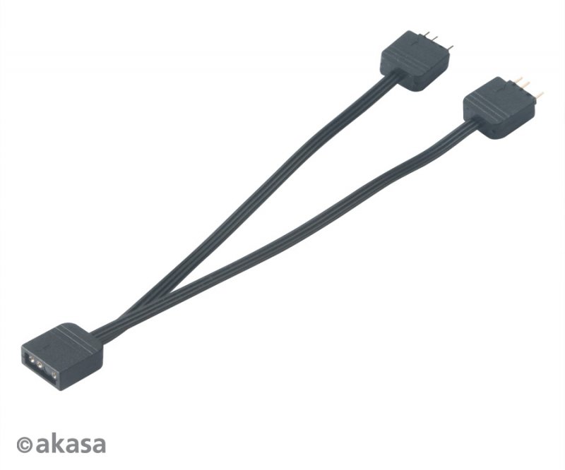AKASA - aRGB LED splitter, 3-pin 2 ks - obrázek č. 1