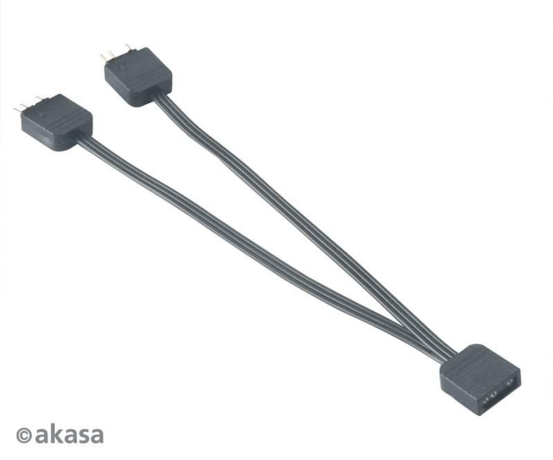 AKASA - aRGB LED splitter, 3-pin 2 ks - obrázek č. 3