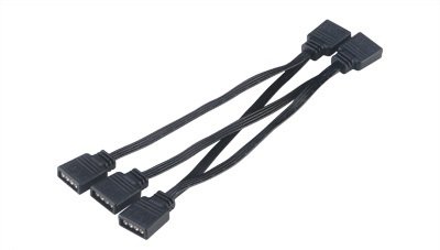 AKASA - 4-in-1 RGB LED connector multiplier cable - obrázek produktu