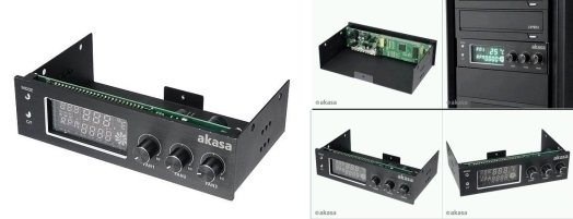 AKASA kontrolní panel 3 ventilátorů + VFD display - obrázek produktu