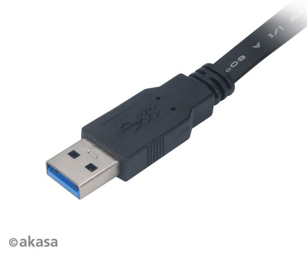 AKASA - Proslim - USB 3.0 A na B - 1,5 m - obrázek č. 1