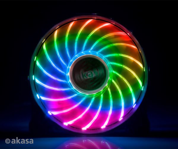 přídavný ventilátor Akasa Vegas 7 LED 12 cm multi - obrázek produktu