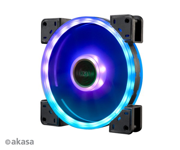 přídavný ventilátor Akasa Vegas TLY LED14 cm RGB - obrázek č. 1