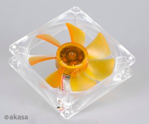 ventilátor Akasa - 9 cm - Amber - ultra tichý - obrázek produktu