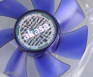 ventilátor Akasa - 8 cm - Emperor modrý - tichý - obrázek č. 1