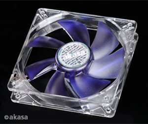 ventilátor Akasa - 12 cm - Emperor modrý - tichý - obrázek produktu