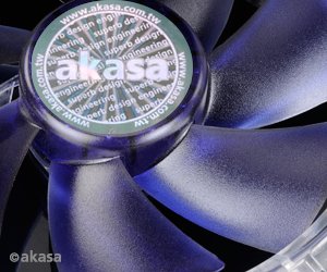 ventilátor Akasa - 12 cm - Emperor modrý - tichý - obrázek č. 1