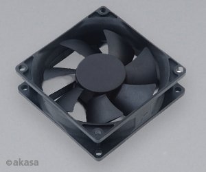 ventilátor Akasa - 8 cm  - Paxfan černý - tichý - obrázek produktu