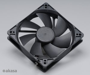 ventilátor Akasa - 12 cm  - černý - tichý B - obrázek produktu