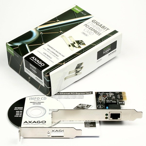 AXAGON PCI-Express Gigabit Ethernet Realtek + LP - obrázek č. 5
