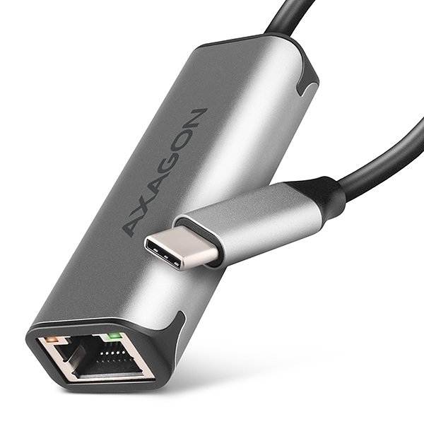 AXAGON ADE-25RC USB-A 3.2 Gen 1 - 2.5 Gigabit Ethernet síťová karta, Realtek 8156, auto install,šedá - obrázek produktu