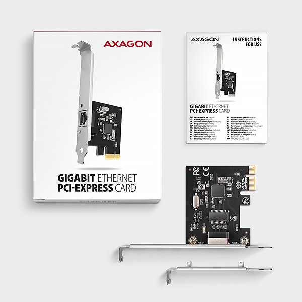AXAGON PCEE-GRL, PCIe síťová karta - 1x Gigabit Ethernet port (RJ-45), Realtek 8111L, vč. LP - obrázek č. 4