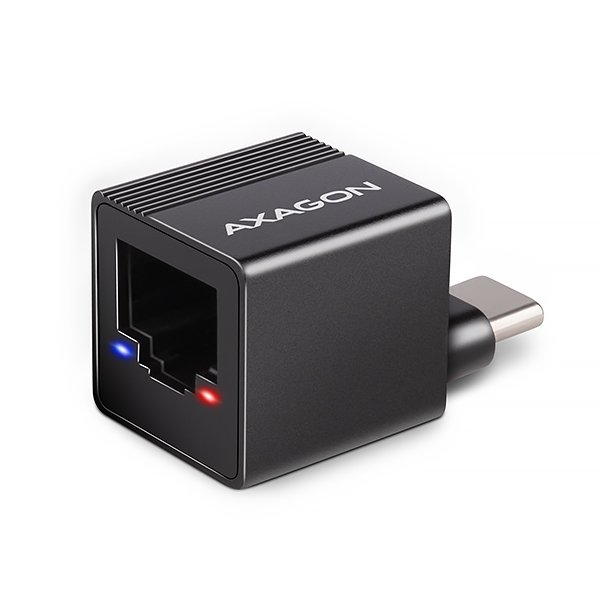 AXAGON ADE-MINIC USB-C 3.2 Gen 1 - Gigabit Ethernet MINI síťová karta, Realtek 8153, auto instal - obrázek produktu