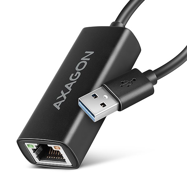 AXAGON ADE-AR, USB-A 3.2 Gen 1 - Gigabit Ethernet síťová karta, Realtek 8153, auto instal - obrázek produktu