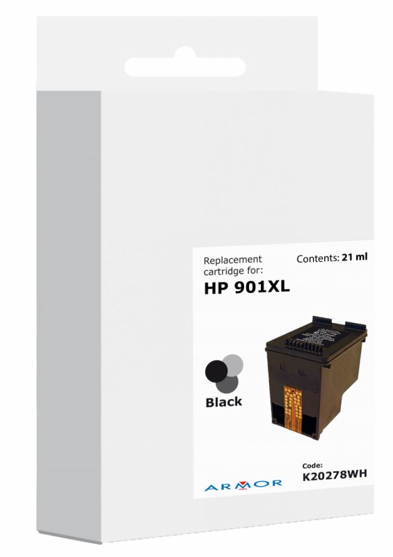 Armor ink-jet pro HP J4580 (CC654AE), 21ml, B, bílá krabička - obrázek produktu