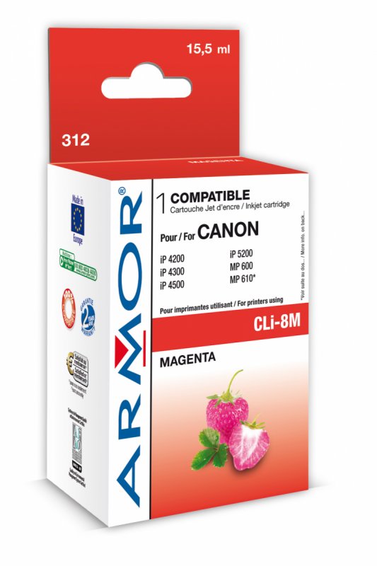 Armor ink-jet pro Canon iP4200, 16ml (CLI8M), čip - obrázek produktu