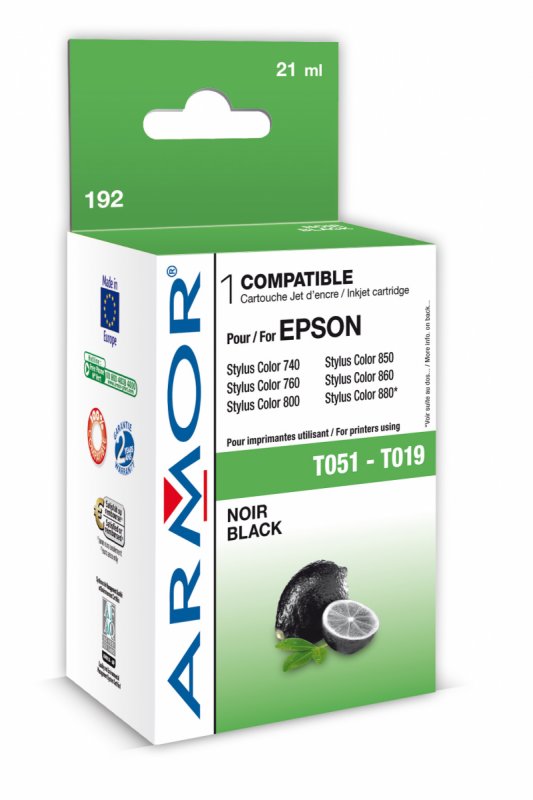 Armor ink-jet pro Epson SC 740, T051/ T019 21ml B - obrázek produktu