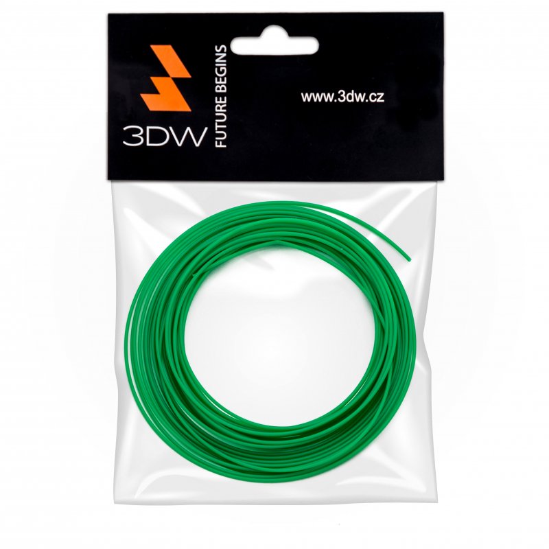 3DW - ABS filament 1,75mm zelená, 10m, tisk 220-250°C - obrázek produktu