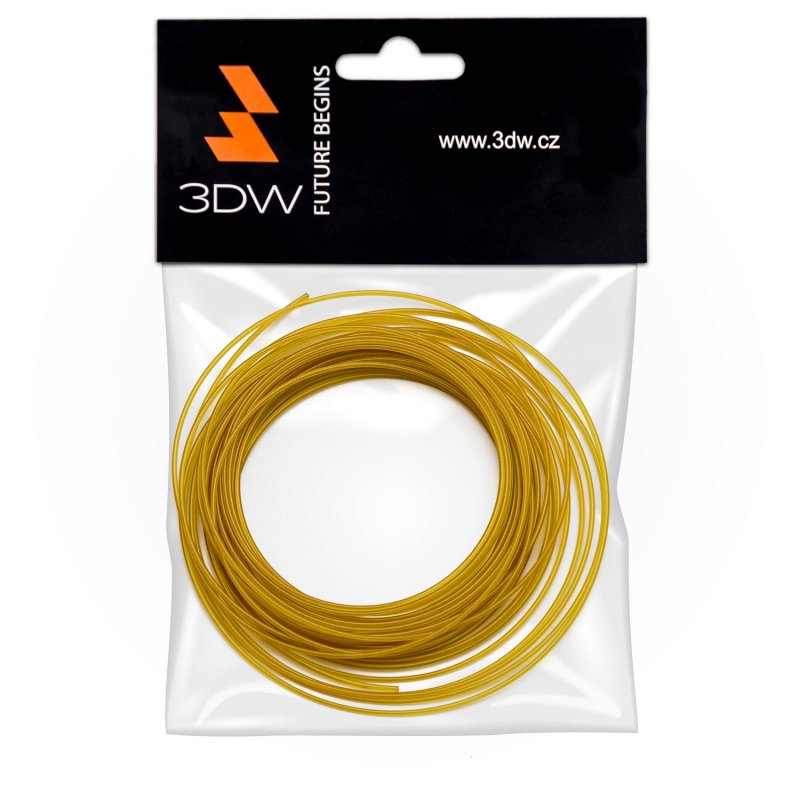 3DW - PLA filament 1,75mm zlatá,10m, tisk 190-210°C - obrázek produktu