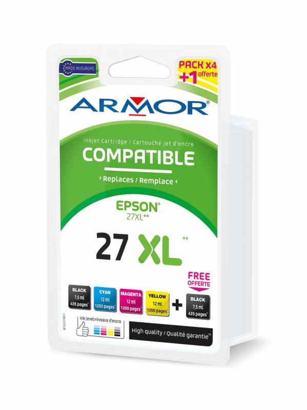 Armor ink-jet pro Epson (T270140)2-pack (black) kapacita:2x7,5ml/ 3x12ml - obrázek produktu