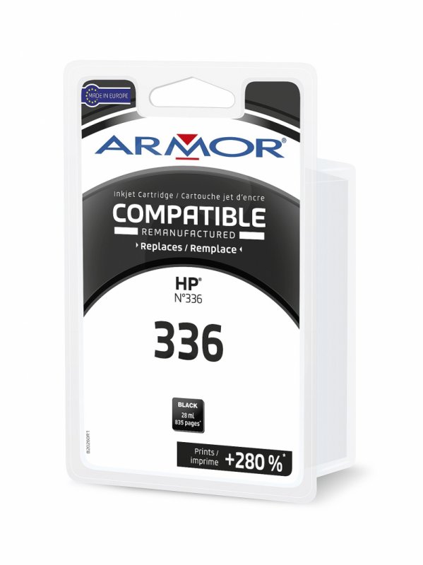 Armor ink-jet pro HP (C9362E)black kapacita:28ml /  835p HP 336 - obrázek produktu