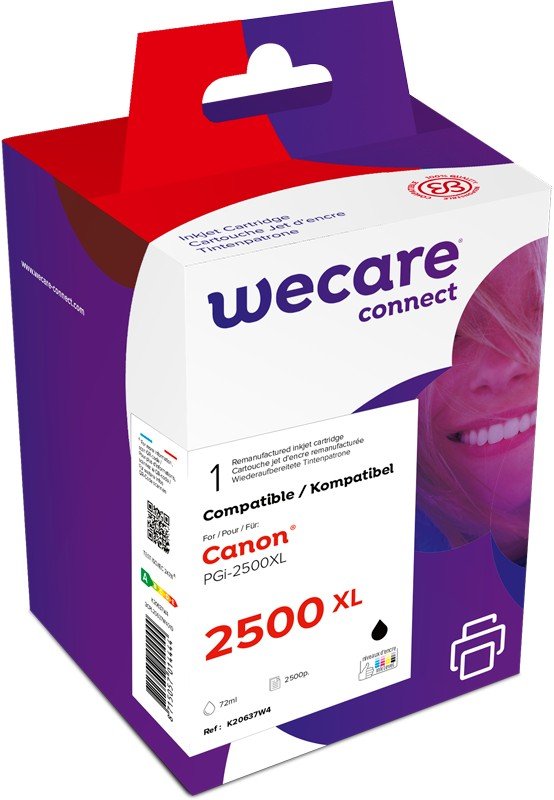 WECARE ARMOR ink kompatibilní s CANON PGi-2500XLB, 73ml, černá / black - obrázek produktu