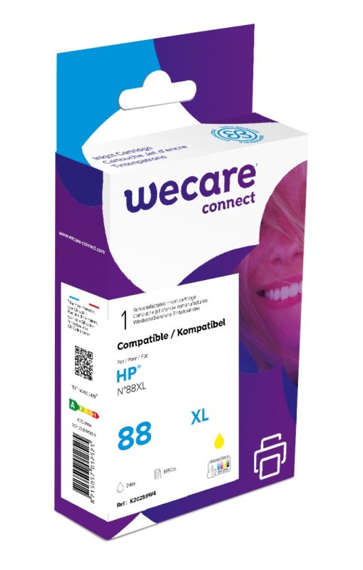 WECARE ARMOR ink kompatibilní s HP Officejet K550, C9393A, 20ml, žlutá / yellow - obrázek produktu