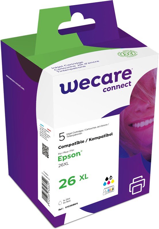 WECARE ARMOR ink sada kompatibilní s EPSON C13T26364010,CMYK+PK - obrázek produktu