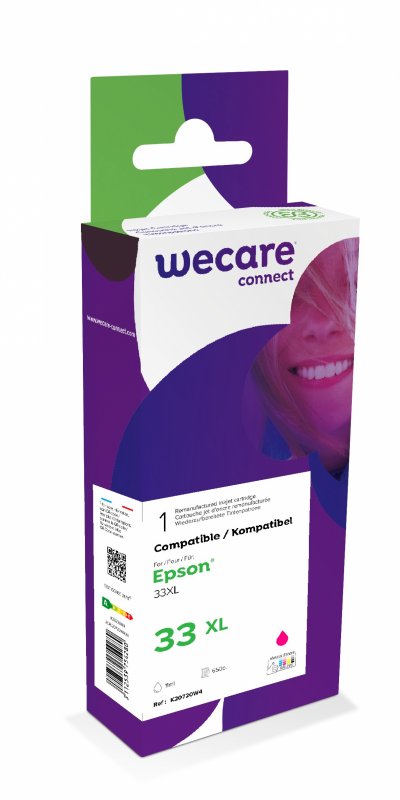 WECARE ARMOR ink kompatibilní s EPSON C13T33634012, červená / magenta - obrázek produktu