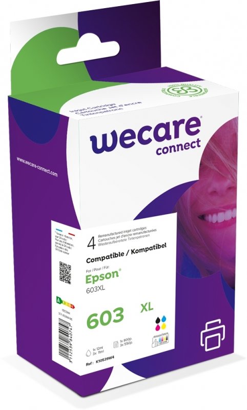 WECARE ARMOR ink sada kompatibilní s Epson 603XL, C13T03A640, CMYK - obrázek produktu