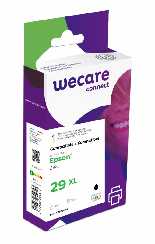 WECARE ARMOR ink kompatibilní s Epson XP235, T29914010, 15ml, černá/ black - obrázek produktu