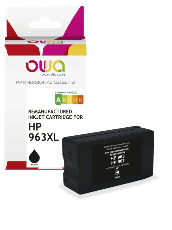 OWA ARMOR ink kompatibilní s HP 3JA30AE, (963XL), černá / black - obrázek produktu