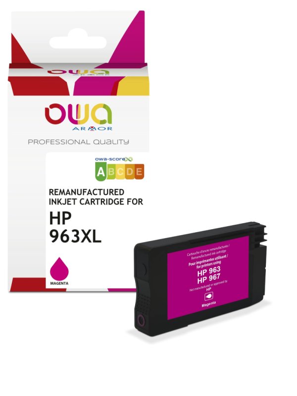 OWA ARMOR ink pro HP 3JA28AE,(963XL),červená / magenta - obrázek produktu