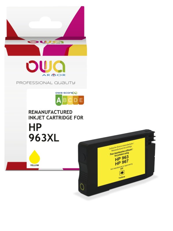 OWA ARMOR ink pro HP 3JA29AE,(963XL),žlutá / yellow - obrázek produktu