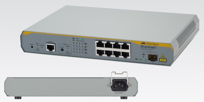 Allied Telesis L2+ 8xGb 1xSFP switch AT-x210-9GT - obrázek produktu