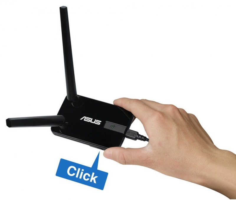ASUS USB-N14 - wifi USB adapter 300Mb 2x detach.5d - obrázek č. 8