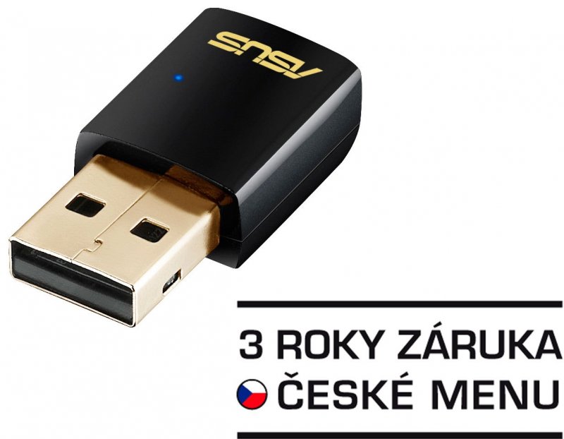 ASUS USB-AC51 - AC600 Dual-Band wifi client - obrázek produktu