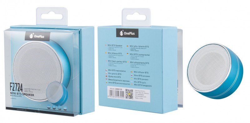 Bluetooth Mini Speaker PLUS F2724, modrý - obrázek produktu